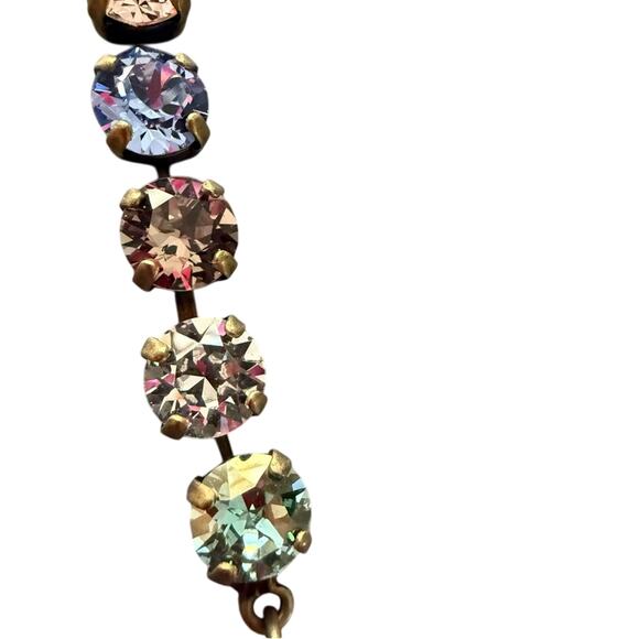 Sabika LIKE Brass Tone Tennis Bracelet - Picture 6 of 7